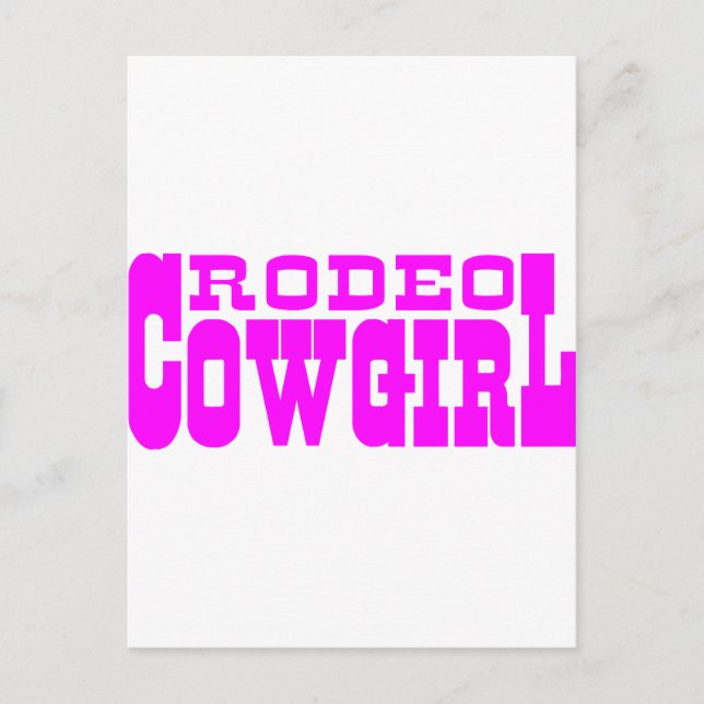 RODEO COWGIRL POSTCARD (Front)