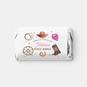 Rodeo Cowgirl western Birthday Party  Hershey's Miniatures