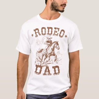 Rodeo Dad Western Cowboy Daddy Family Matching T-Shirt