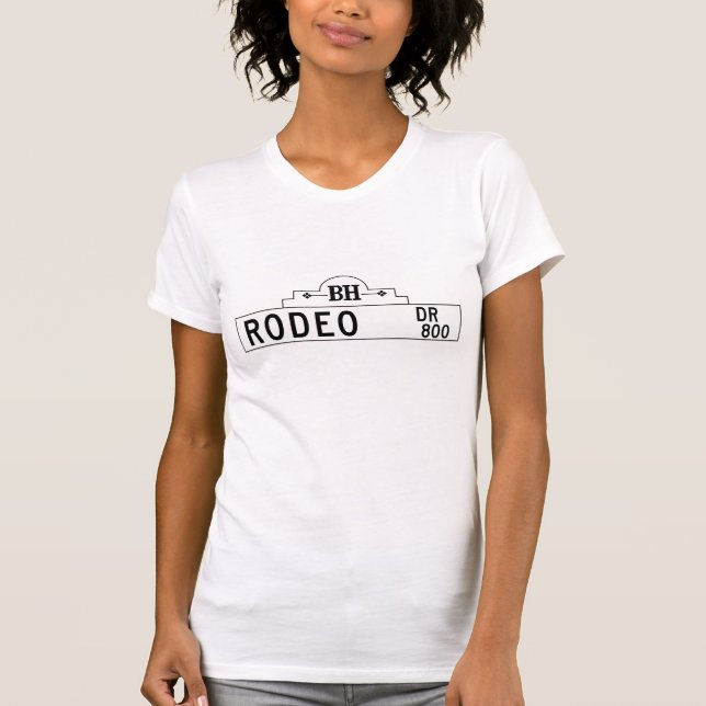Rodeo Drive, Los Angeles, CA Street Sign T-Shirt (Front)