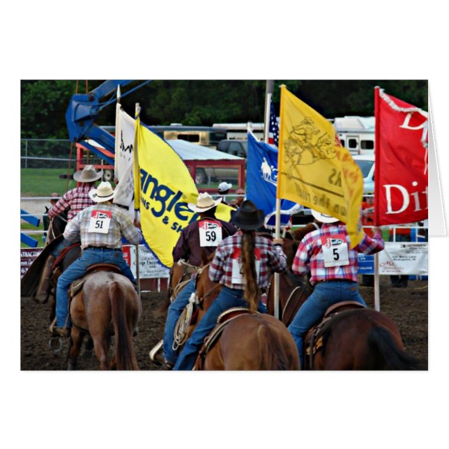 Rodeo Entry Parade Cards (Front Horizontal)