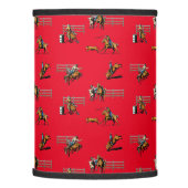 Rodeo Events Cowboys Cowgirls Horses Lamp Shade (Left)