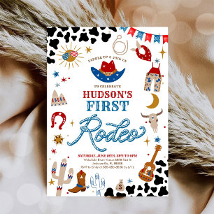 Rodeo First Birthday Invitation