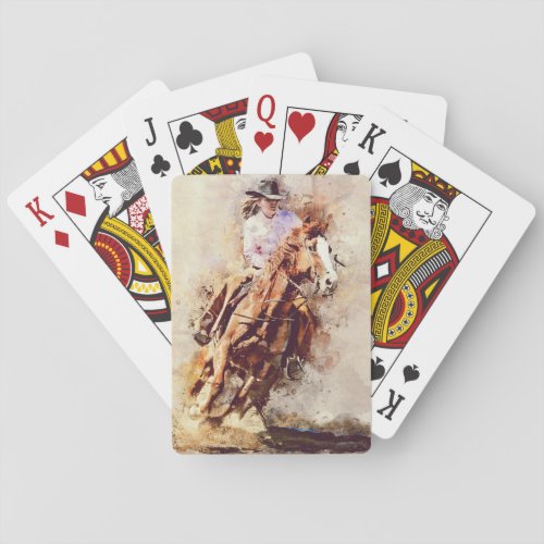 Rodeo Girl Poker Cards
