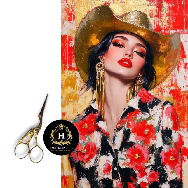 Rodeo Glam Western Cowgirl Decoupage Tissue Paper (Creator Uploaded)