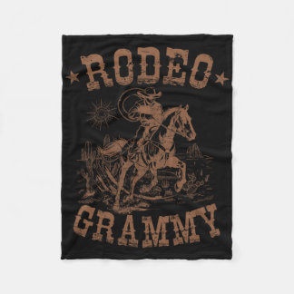 Rodeo Grammy Western Cowboy Family Matching Mother Fleece Blanket