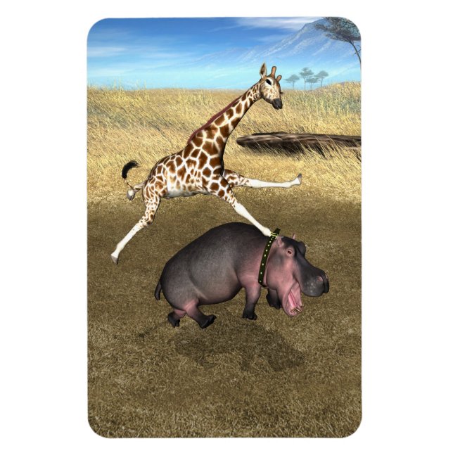 Rodeo Hippo Magnet (Vertical)