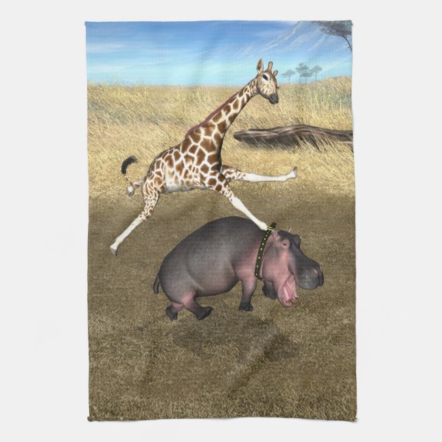 Rodeo Hippo Towel (Vertical)