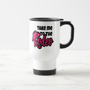 Rodeo Horse Lover Western Cowboy Hat Texas Travel Mug
