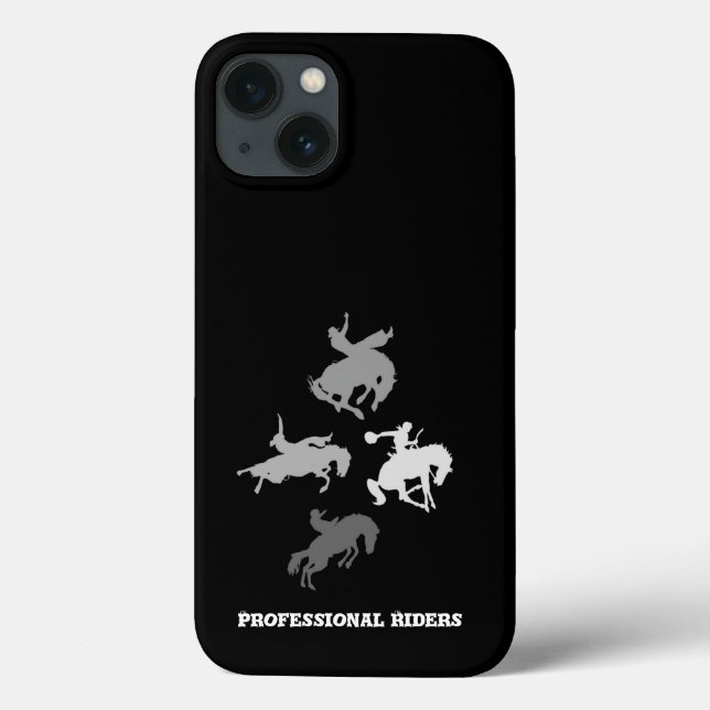 Rodeo Horses | Black Background Case-Mate iPhone Case (Back)