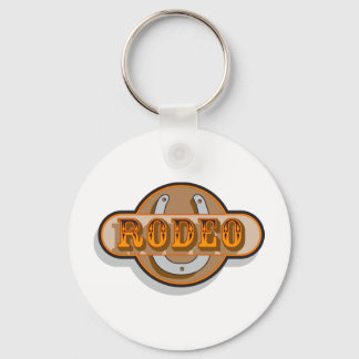 Rodeo Horseshoe Keychain