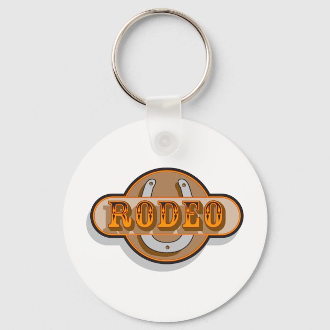 Rodeo Horseshoe Keychain (Front)
