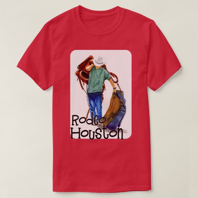 Rodeo Houston Cowboy T-Shirt (Design Front)