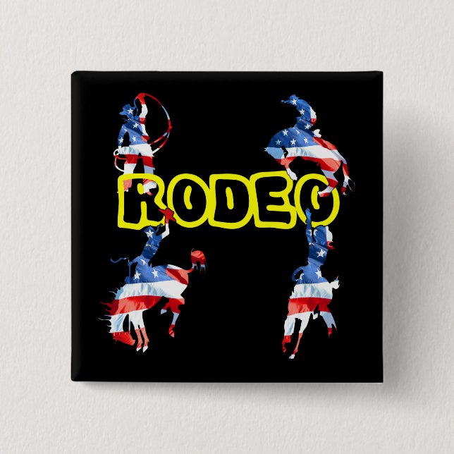 Rodeo is America Pinback Button (Front)