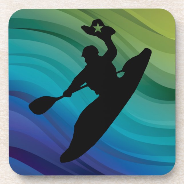 Rodeo Kayak Beverage Coaster (Front)