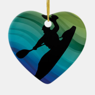 Rodeo Kayak Ceramic Ornament