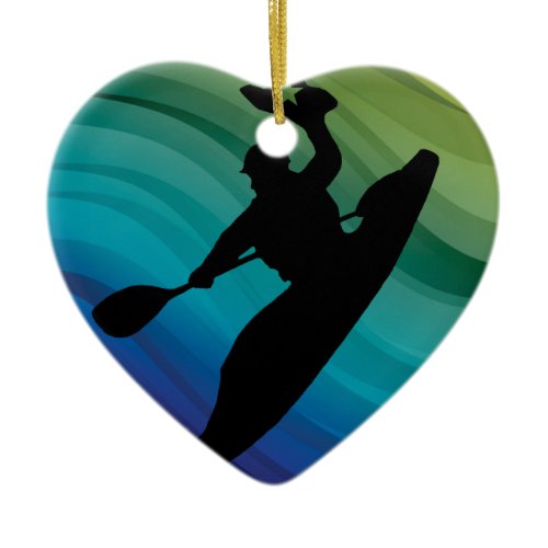 Rodeo Kayak Ceramic Ornament