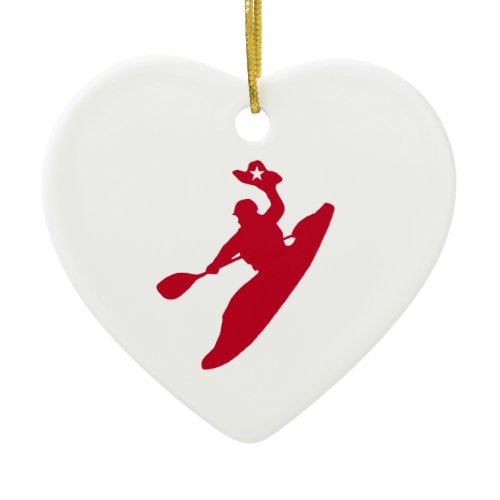 Rodeo Kayak Ceramic Ornament