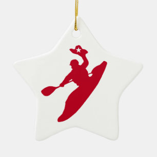 Rodeo Kayak Ceramic Ornament