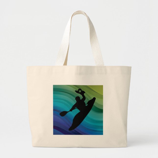 Rodeo Kayak Large Tote Bag (Front)