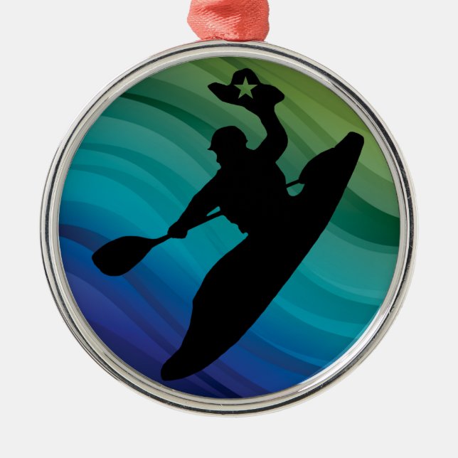 Rodeo Kayak Metal Ornament (Front)