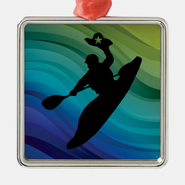 Rodeo Kayak Metal Ornament (Front)