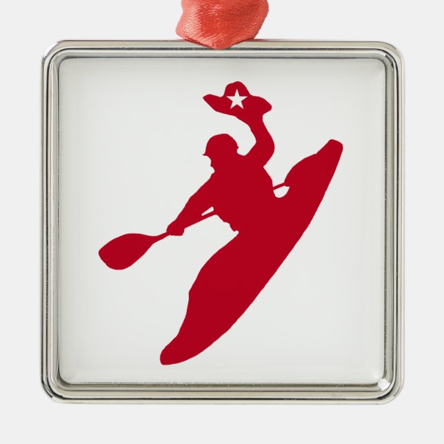 Rodeo Kayak Metal Ornament (Front)