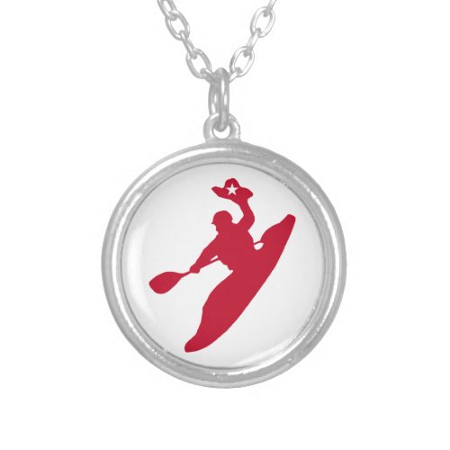 Rodeo Kayak Silver Plated Necklace