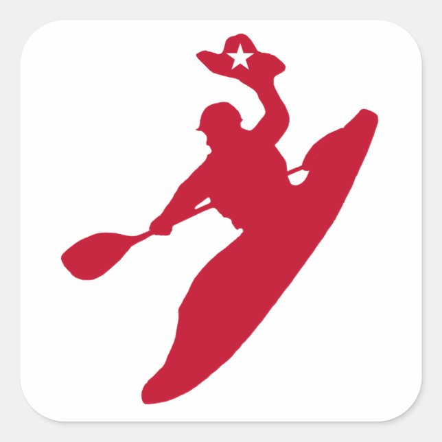 Rodeo Kayak Square Sticker (Front)