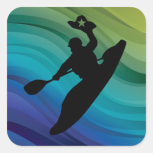 Rodeo Kayak Square Sticker