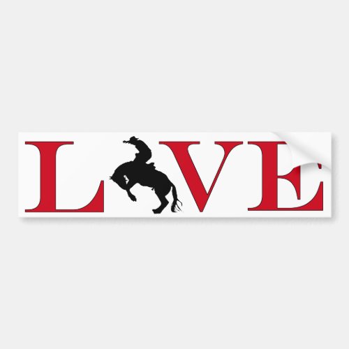 Rodeo Lover Bumpersticker Bumper Sticker