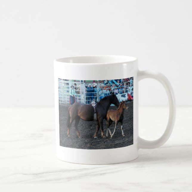Rodeo Mare and Foal Coffee Mug (Right)