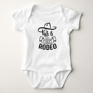 Rodeo memes, Actually This Is My First Rodeo gift  Baby Bodysuit