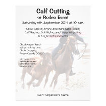 Rodeo or western riding event flyer