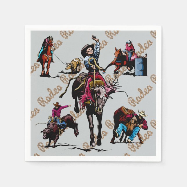 Rodeo Party Napkins (Front)