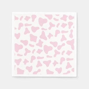 Rodeo Pink Cow Print Western Birthday Napkins