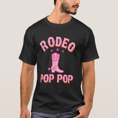 Rodeo Pop Pop 1st First Birthday Cowgirl Western R T-Shirt