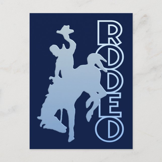 Rodeo postcard, customize postcard (Front)