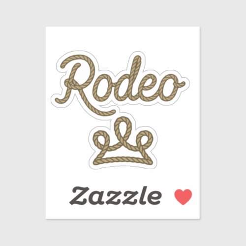 Rodeo Princess Country Western Tiara Crown  Sticker