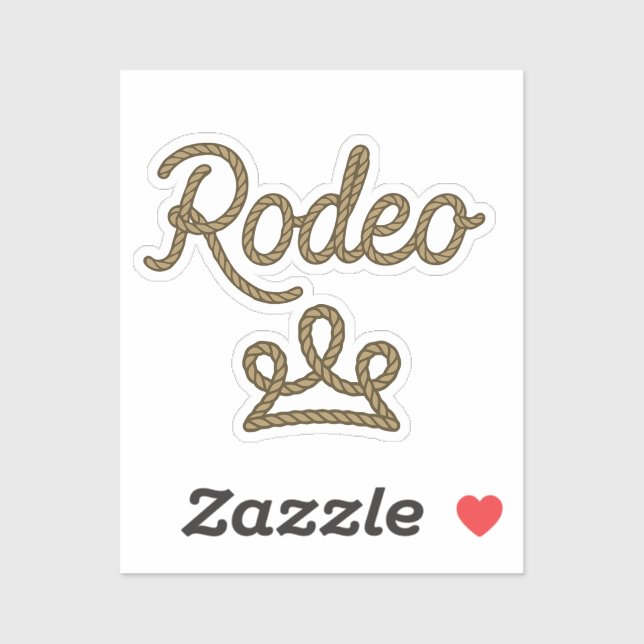 Rodeo Princess Country Western Tiara Crown  Sticker (Sheet)