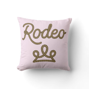 Rodeo Princess Country Western Tiara Crown Throw Pillow