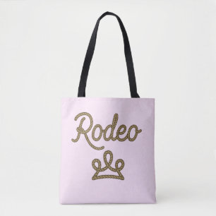 Rodeo Princess Country Western Tiara Crown Tote Bag