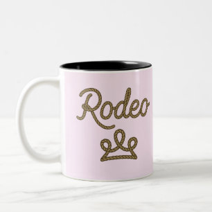 Rodeo Princess Country Western Tiara Crown Two-Tone Coffee Mug