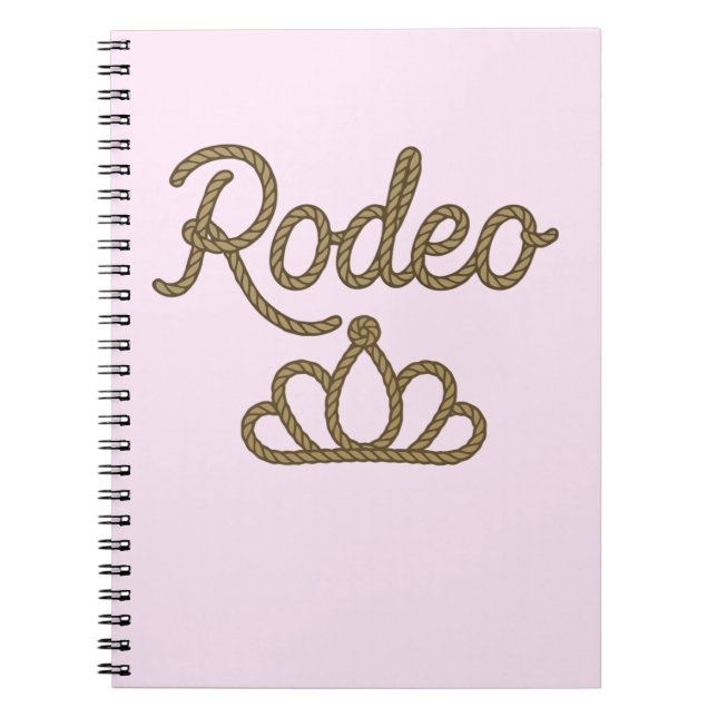 Rodeo Queen Country Western Tiara Crown Notebook (Front)