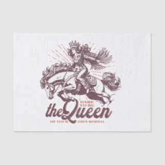 Rodeo Queen Decoupage Tissue Paper