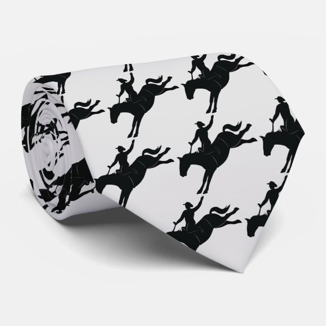 Rodeo: Ride'Em Cowboy! Neck Tie (Rolled)