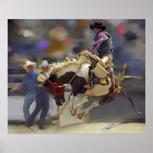 Rodeo _ Saddle Bronc Rider _ Mad Max Poster