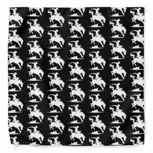 Rodeo Star Black And White Bandana
