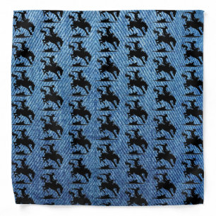 Rodeo Star Blue Denim Bandana