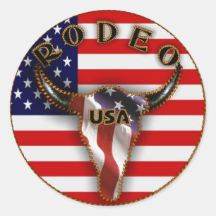 Rodeo Stars & Stripes Stickers